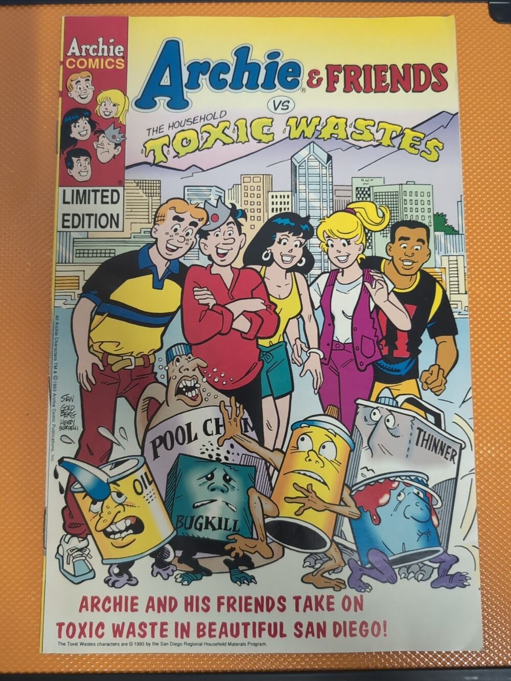 Archie & Freidns vs Household Toxic Waste 1993 Giveaway Promo San Diego CA